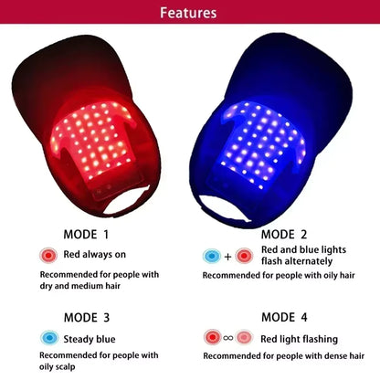 LED Light Hair Growth Therapy Hat For Hair Loss