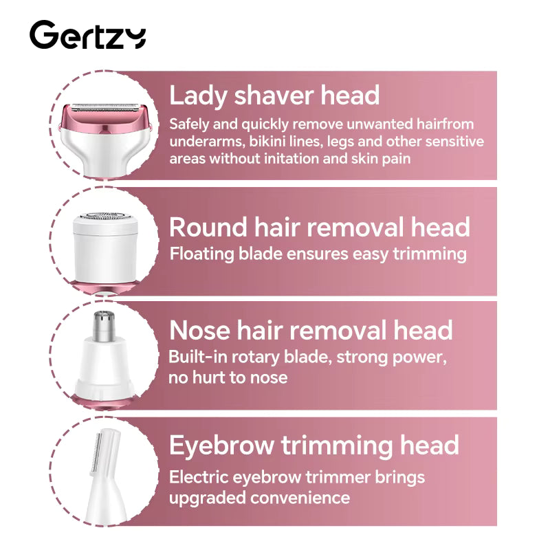 Hair Removal Electric Razor Kit