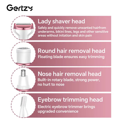 Hair Removal Electric Razor Kit